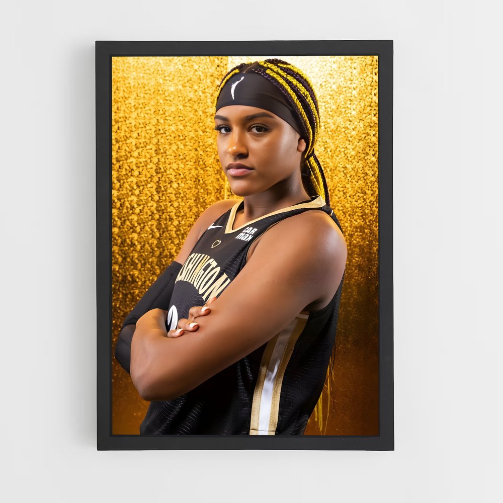 Poster Gold & Grit – affiche Basketball (vue 2)